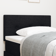 vidaXL Sänggavel Med Knappklädnad Svart 90 cm Tyg