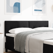 vidaXL Sänggavel med knappar tuftad svart 140 cm tyg