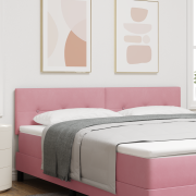 vidaXL Sänggavlar Button Tufted Rosa 180 cm Sammet