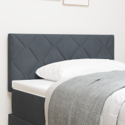 vidaXL Diamant Block Design Sänggavl i Mörkgrå, 100cm, Sammet