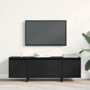 vidaXL TV-bänk svart ek 120x30x40,5 cm konstruerat trä