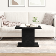 vidaXL Soffbord svart ek 55,5x55,5x40 cm konstruerat trä