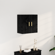 vidaXL Svart Ek Vägghängd Skåp - 60x30x60 cm