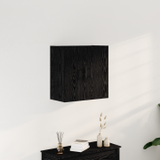 vidaXL Väggskåp svart ek 60x31x60 cm konstruerat trä