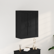 vidaXL Högskåp svart ek 69,5x34x90 cm konstruerat trä