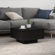 vidaXL Kaffebord Svart ek 55 x 55 x 31 cm Konstruerat trä