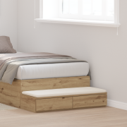 vidaXL Sänglådor artisan ek 100x36,5x16,5 cm konstruerat trä