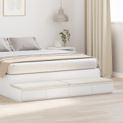 vidaXL Sänglådor Vita 150x36,5x16,5 cm Konstruerat trä