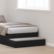 vidaXL Sänglådor Svart 75x36,5x16,5 cm Trä
