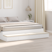 vidaXL Sänglådor Vita 180x36,5x16,5 cm Trä