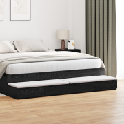 vidaXL Sänglådor Svarta 180x36,5x16,5 cm i Byggt Trä