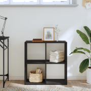 vidaXL Bokhylla svart ek 68,5x32x68,5 cm konstruerat trä