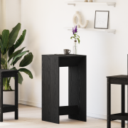 vidaXL Barbord svart ek 51x50x103,5 cm konstruerat trä
