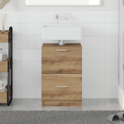 vidaXL diskbänksskåp Artisan ek 40x37x59 cm Konstruerat trä