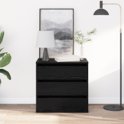 vidaXL Hörnkommod Svart Ek 60x41x58 cm Konstruerat trä