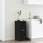 vidaXL Apoteksskåp Svart Ek 40x41x77,5 cm Konstruerat trä