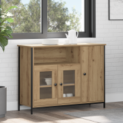 vidaXL Sideboard Artisan Eklöv 100x35x75 cm Konstruerat trä