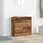 vidaXL Skoskåp Gamla Trä 60x21x57 cm Ingenjörsträ