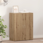 vidaXL Kontorsskåp - Artisan Oak - 60 x 32 x 77.5 cm - Konstruerat trä