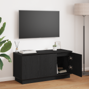 vidaXL TV-skåp Svart 100x38x49 cm Konstruerat trä