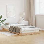 vidaXL Sängram 100x210 cm massiv furu