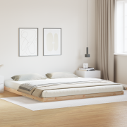 vidaXL Sängram 160x210 cm Massivt trä Tall