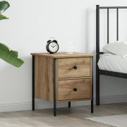 vidaXL Sängbord Artisan Oak 40x42x50 cm Konstruerat trä