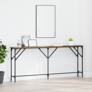 vidaXL Konsolbord Gammalt Trä 180x23x75 cm Ingenjörsträ