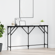 vidaXL Konsolbord Svart ek 140x23x75 cm Konstruerat trä