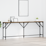 vidaXL Konsolbord gammalt trä 200x29x75 cm Ingenjörsträ