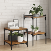 vidaXL Väggmonterade Hyllor Gamla trä Trä 40 x 40 x 1.5 cm Rustik Hyll...