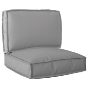 vidaXL Pallkuddset 2 pcs Grå 60 x 60 x 12 cm Oxford tyg