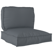 vidaXL 2 Delars Pallkudde Set Antracit Oxford Tyg