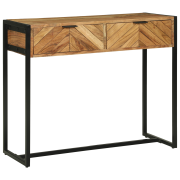 vidaXL Konsolbord 90x35x75 cm Massivt trä Akacia