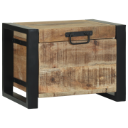 vidaXL Förvaringskistor 40x30x30cm Solid Mangoträ och Metall