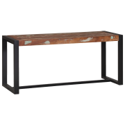 vidaXL Bänk Flerfärgad 100x35x45 cm Massivt Återvunnet Trä