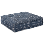 vidaXL Modulerbar Puff Indigo 70x70x36 Tyg
