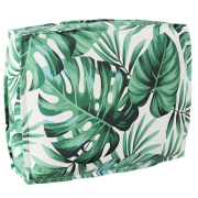 vidaXL Pallisadkudde för ryggstöd med bladmönster 50x40x12 cm Oxford t...