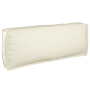 vidaXL Palletkudde för Ryggstöd Grädde 120x40x12 cm Oxford Tyg