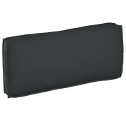 vidaXL Pallkudde för Säte/Ryggstöd Svart 120x50x12 cm Oxford Tyg