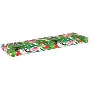 vidaXL Palldyna för bänk Flerfärgsdesign 140 x 40 x 8 cm Oxford tyg