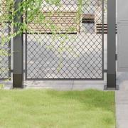 vidaXL Stolpbaser fyrkantiga 12 st 91x91 mm pulverlackerat stål