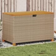 vidaXL Dynbox beige 110x55x63 cm konstrotting akaciaträ
