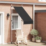 vidaXL Markis manuellt infällbar 100 cm antracit