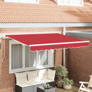 vidaXL Markis Ersättningsduk för 2.5x2 m ram Röd