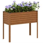 vidaXL Trädgårdskruka 100x45x90 cm väderbeständigt stål