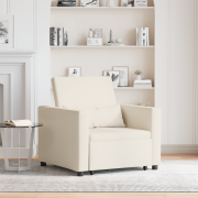 vidaXL 3-i-1 Enkel Soffbed Konvertibel Linne