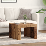vidaXL Kaffeebord Gammalt trä 50 x 50 x 35 cm Konstruerat trä