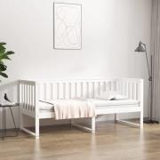 vidaXL Dagbädd utan madrass vit 80x200 cm massiv furu
