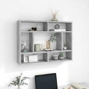 vidaXL Vägghylla betonggrå 75x16x55 cm konstruerat trä